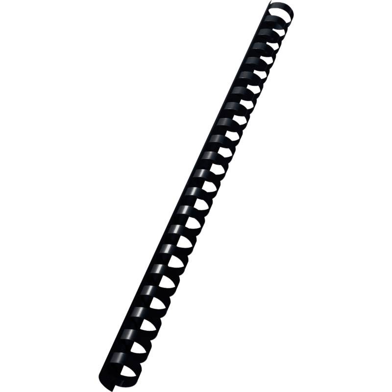 LEITZ Plastikbinderücken, DIN A4, 21 Ringe, 16 mm, schwarz-0