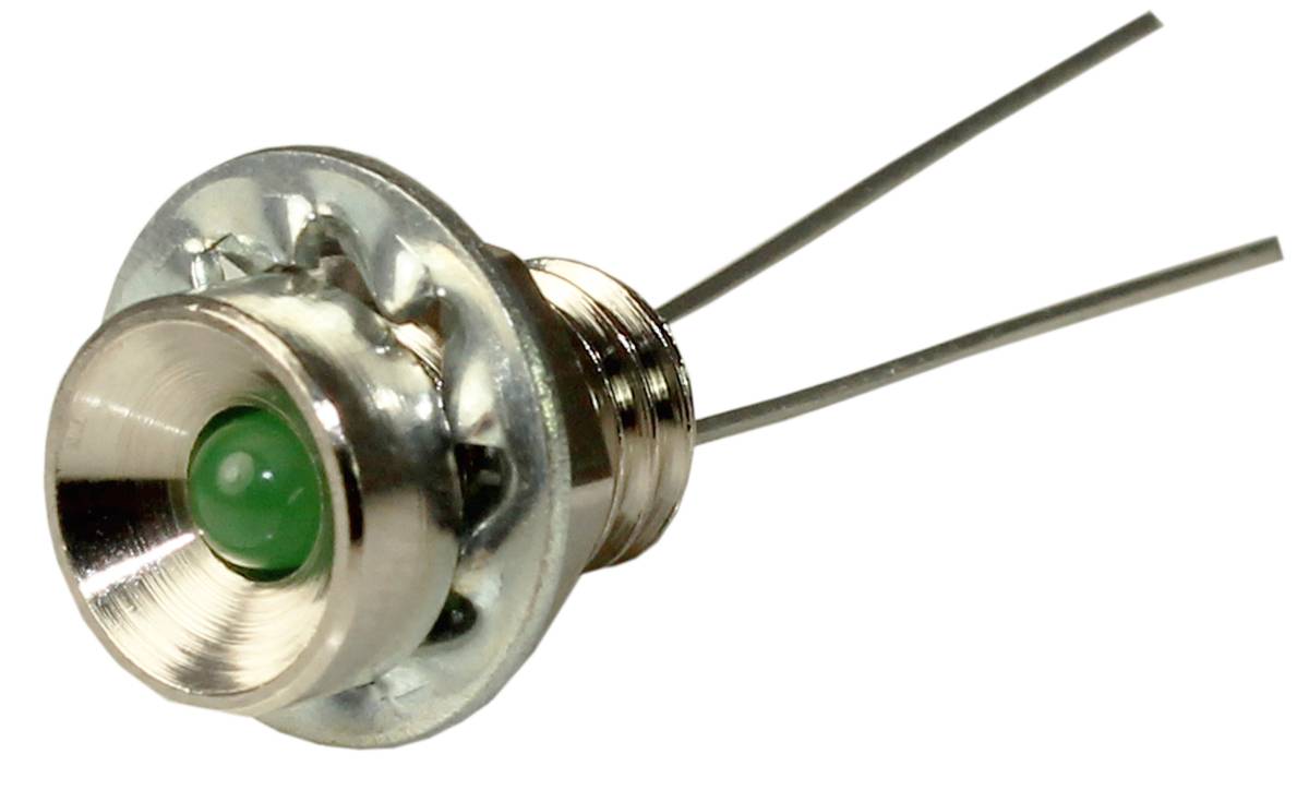 RS PRO LED Schalttafel-Anzeigelampe Grün 2V dc, Montage-Ø 6.5mm-0