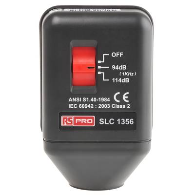 RS PRO SLC1356 Schallpegelkalibrator / 94 dB, 114 dB, 1000Hz ±0,5 dB