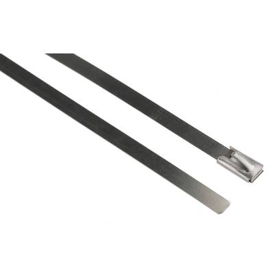 RS PRO Edelstahl Kabelbinder Kugelverschluss Stahl 4,6 mm x 200mm //  Packung a 100 Stück