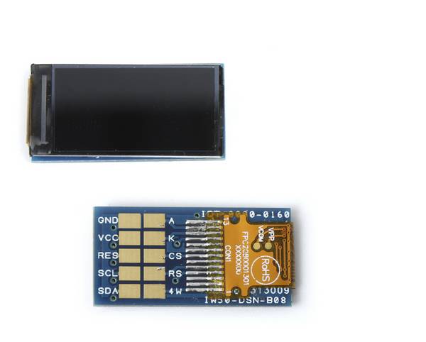 RS PRO Farb-LCD, 80 x 160pixels, 11 x 22mm 3 → 3,6 V LED Normalerweise weiß dc