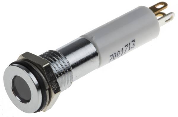RS PRO LED Schalttafel-Anzeigelampe 12V dc, Montage-Ø 8mm, Lötanschluss