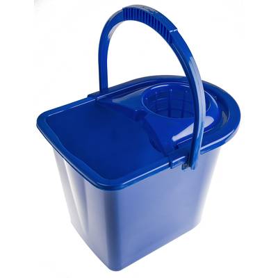 RS PRO Kunststoff Moppeimer mit Griff Blau 12L mit Mopppresse