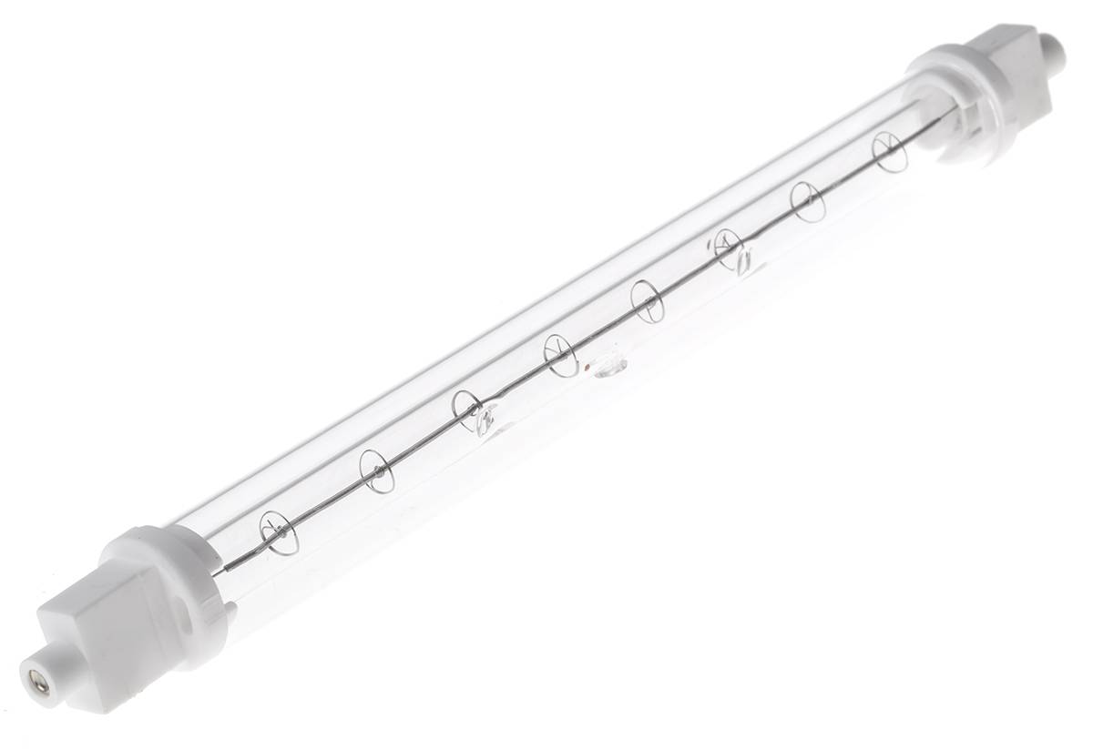RS PRO Infrarotlampe, Klar, 300 W, R7S, 230 V, 220 mm lang, 19mm Ø, 8000h Lebensdauer-0
