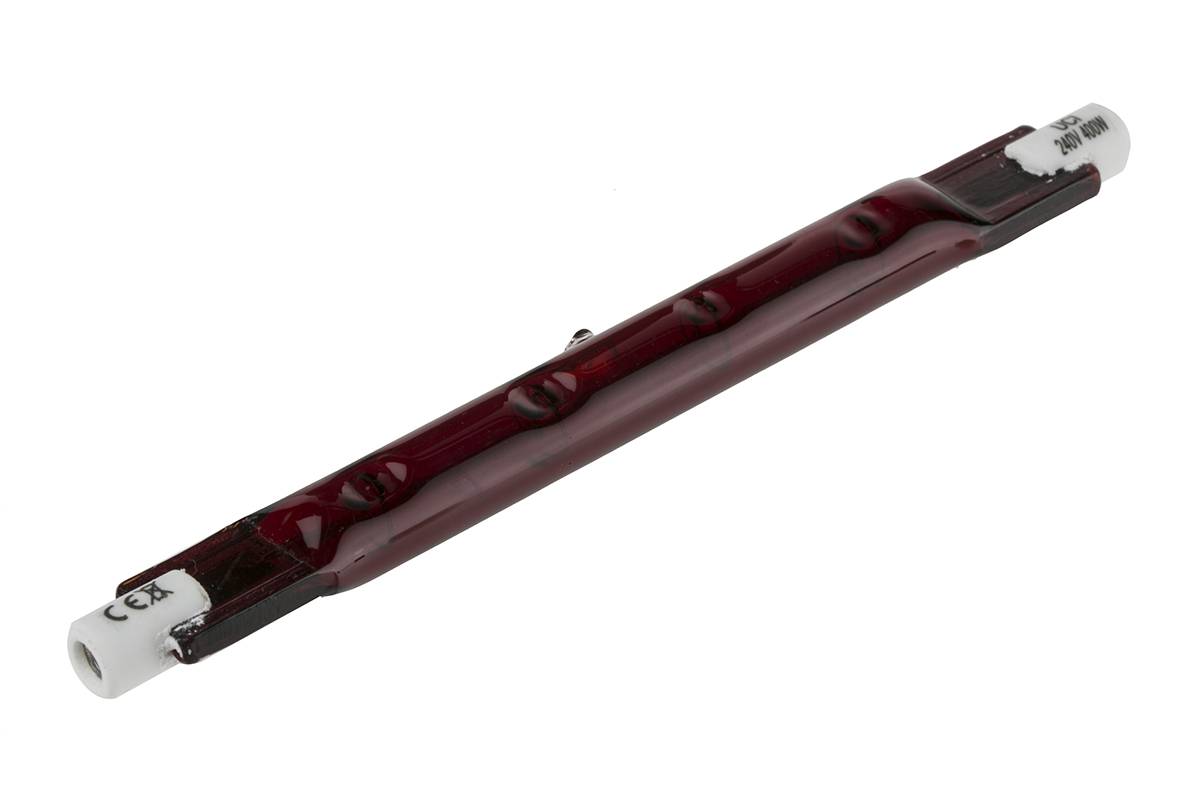 RS PRO Infrarotlampe, Rot, 400 W, R7S, 230 V, 118 mm lang, 10mm Ø, 5000h Lebensdauer