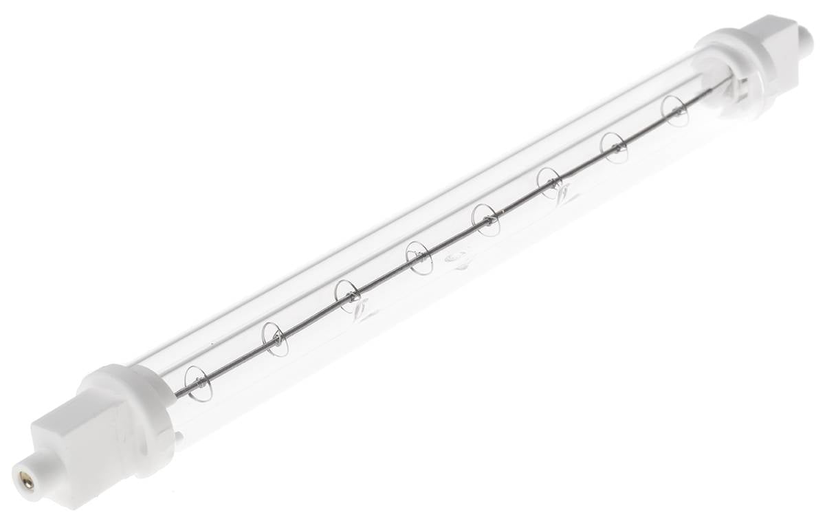 RS PRO Infrarotlampe, Klar, 500 W, R7S, 230 V, 220 mm lang, 19mm Ø, 8000h Lebensdauer