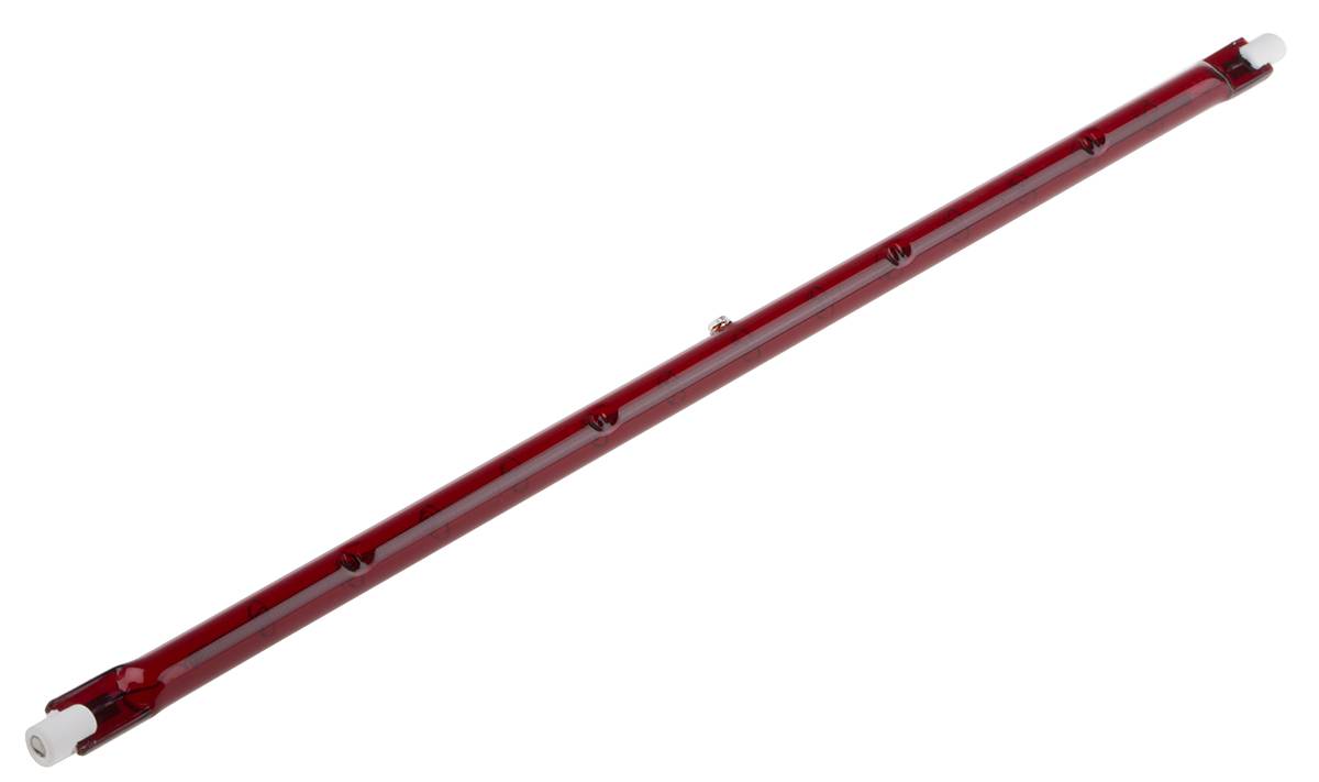 RS PRO Infrarotlampe, Rot, 1500 W, R7S, 110 V, 348 mm lang, 10mm Ø, 5000h Lebensdauer