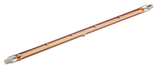 RS PRO Infrarotlampe, Gold, 1200 W, R7S, 230 V, 254 mm lang, 10mm Ø, 5000h Lebensdauer