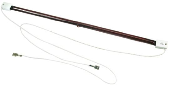 RS PRO Infrarotlampe, Rot, 2000 W, SK15, 230 V, 350 mm lang, 20mm Ø-0