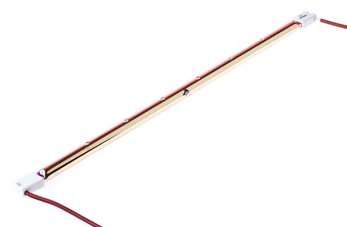 RS PRO Infrarotlampe, Gold, 2000 W, SK15, 230 V, 350 mm lang, 20mm Ø, 5000h Lebensdauer