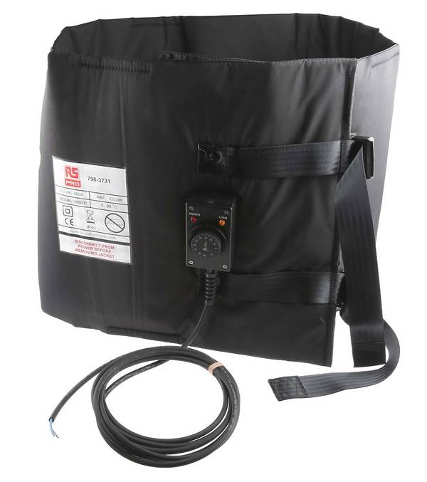 RS PRO Fassheizung 200l 450 x 1950mm 450W 230V Polyester