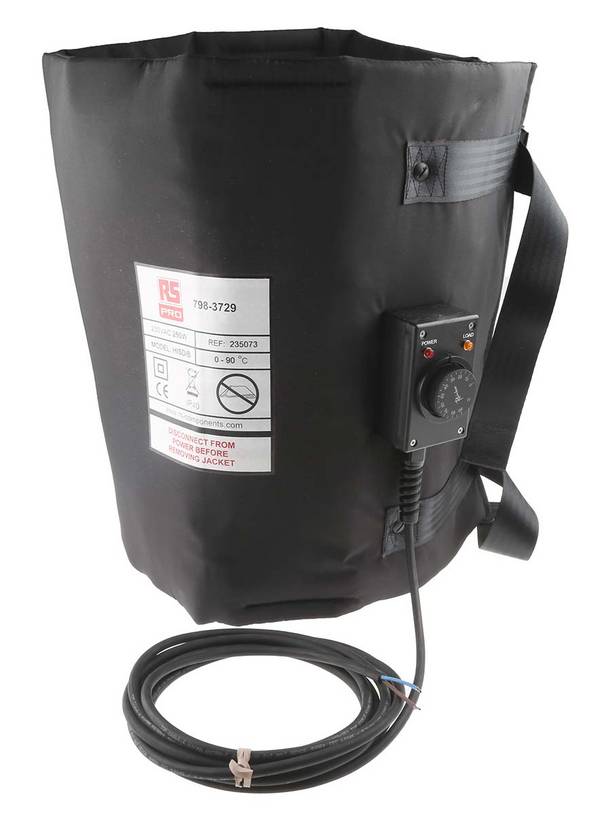 RS PRO Fassheizung 50l 460 x 1250mm 250W 230V Polyester
