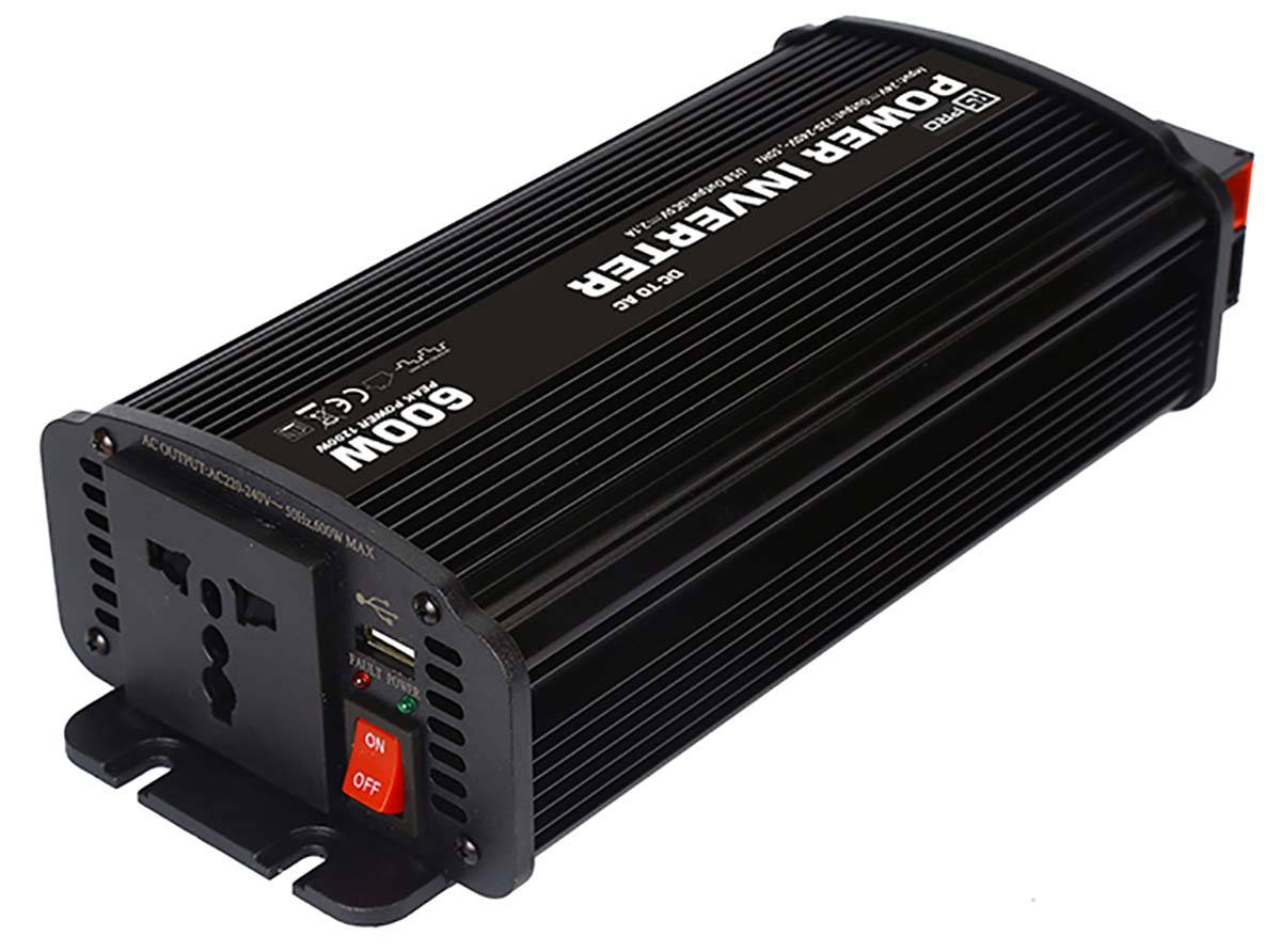 RS PRO Spannungswandler, 24V dc / 230V ac 600W Modifizierte Sinuswelle-1