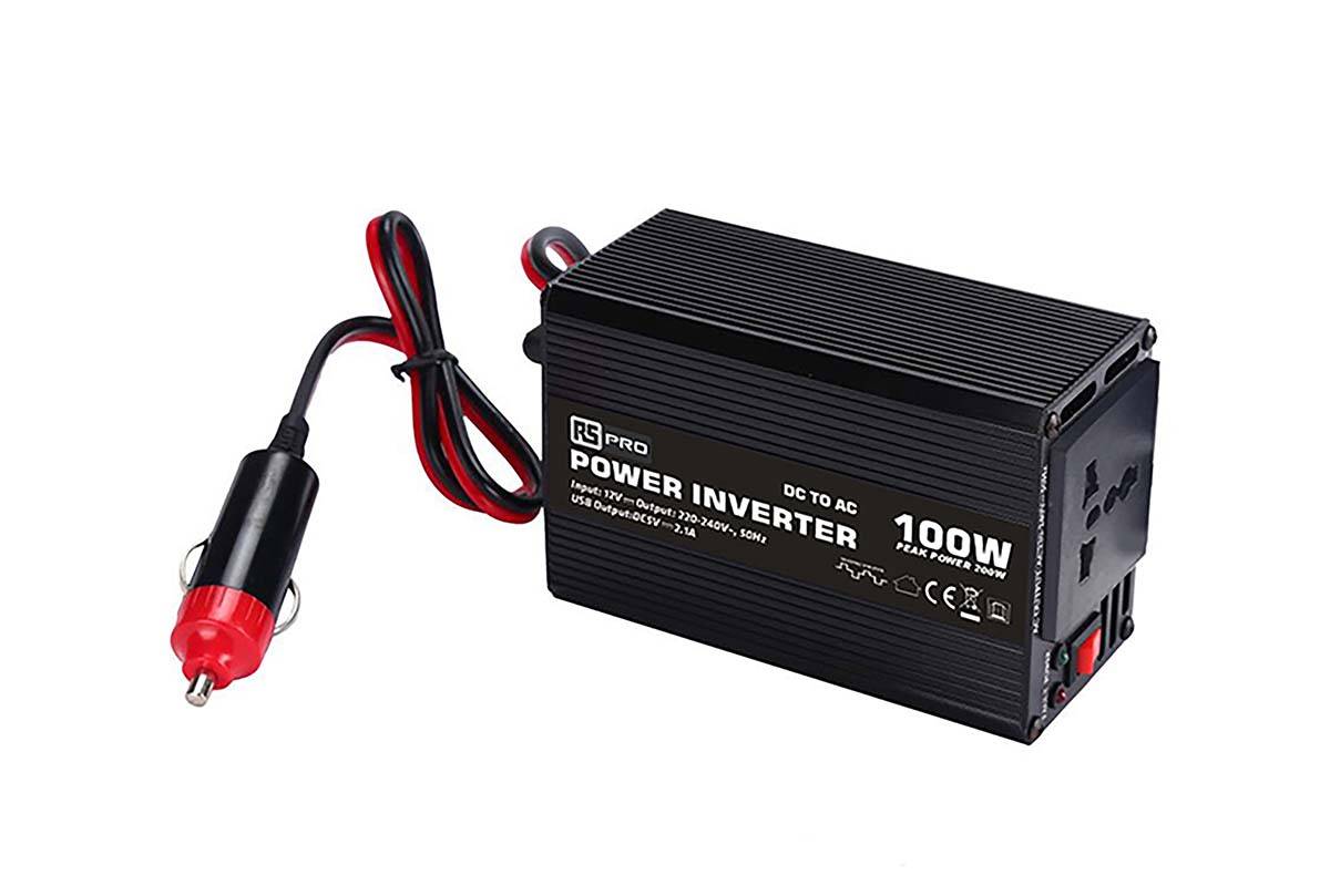 RS PRO Spannungswandler, 12V dc / 230V ac 100W Modifizierte Sinuswelle-1