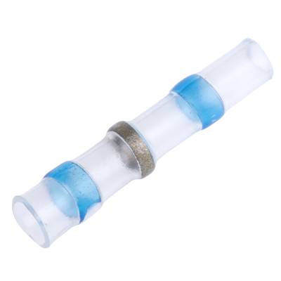 RS PRO Lötmuffe 1.4mm / 2.7mm, 24.5mm Länge 1kV ø 1.4 → 2.7mm Blau Polyethylen mit geringer Dichte 1-teilig // Packung a