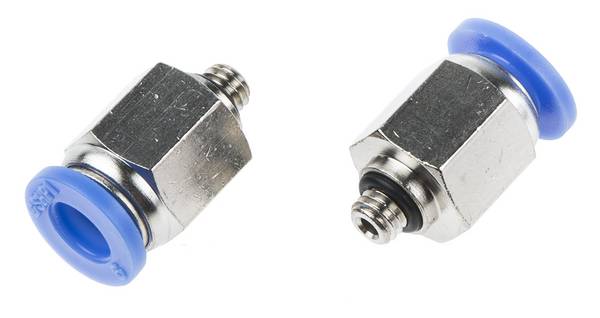 RS PRO Gerader Gewindeadapter, Gewinde-zu-Rohr, Messing vernickelt, 10 bar // Packung a 10 Stück