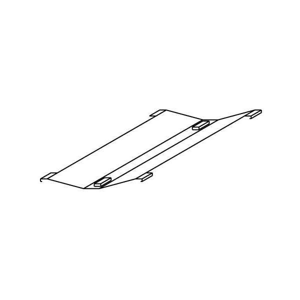 Kabelwanne LxTxH 82x40x6,2/1,9cm Silber-0