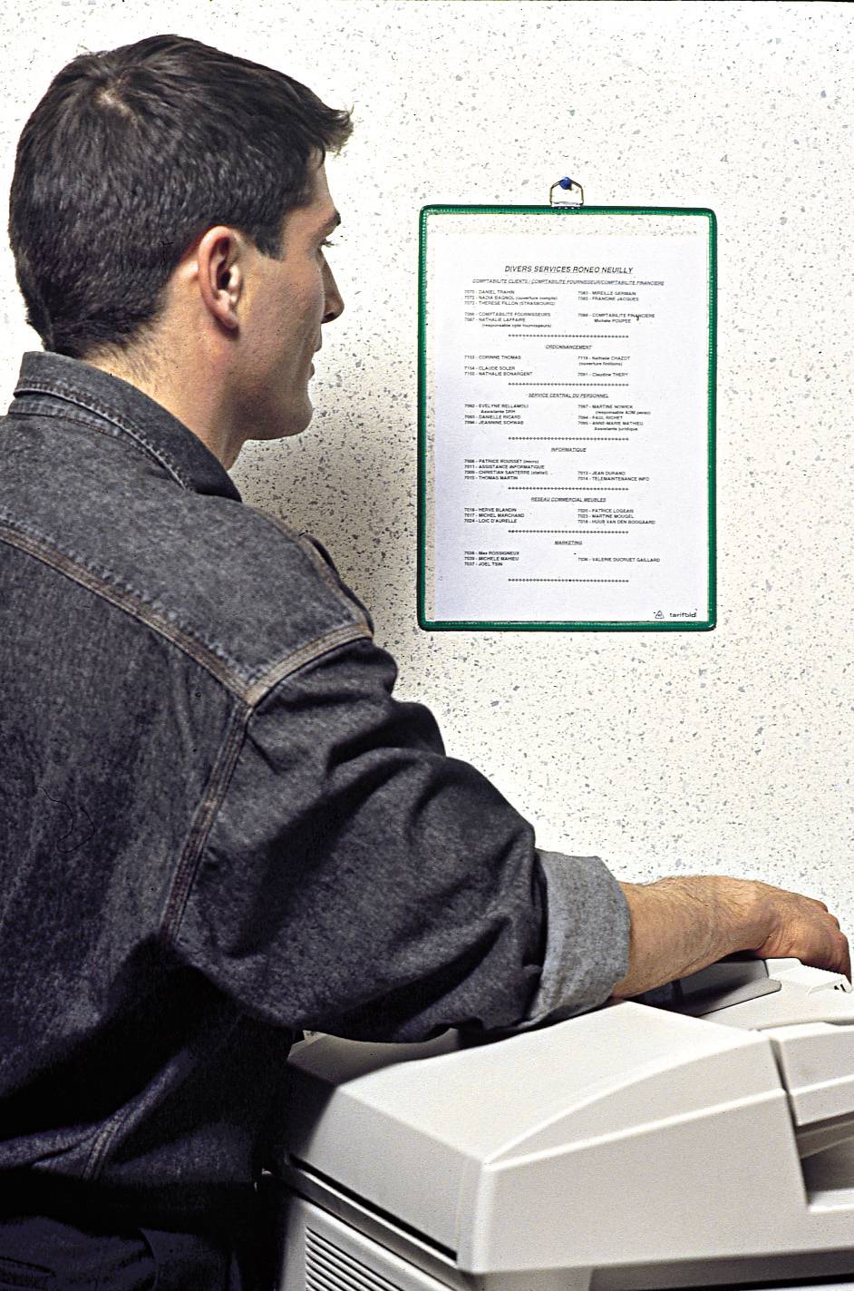 tarifold tview Hängesichttafel, DIN A4 hoch, grün-1