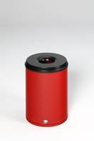 VAR Papierkorb feuersicher, 50 L, Löschkopf schwarz-0
