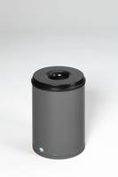 VAR Papierkorb feuersicher, 50 L, Löschkopf schwarz-0