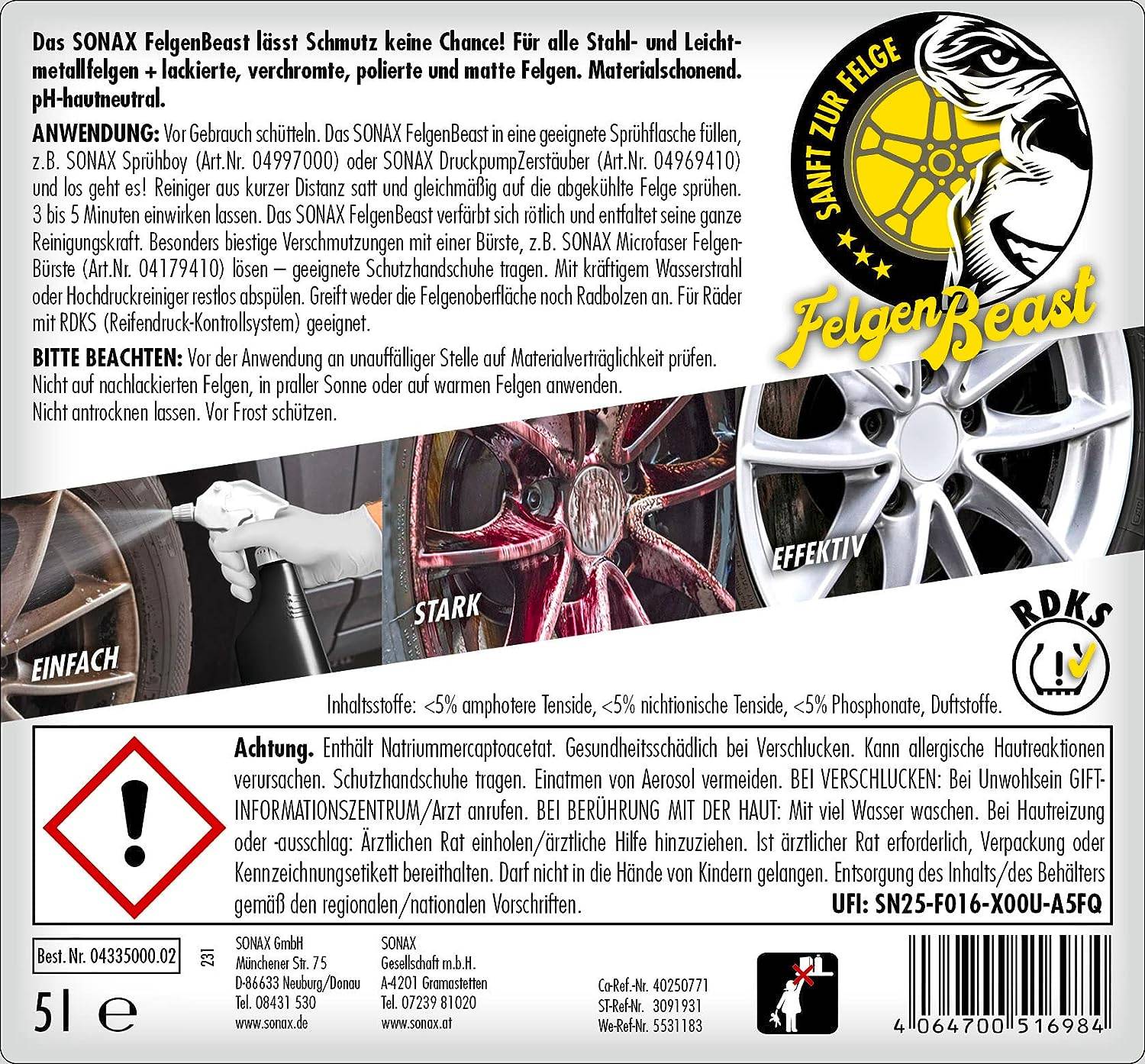 SONAX Felgenreiniger FelgenBeast 5 L-1