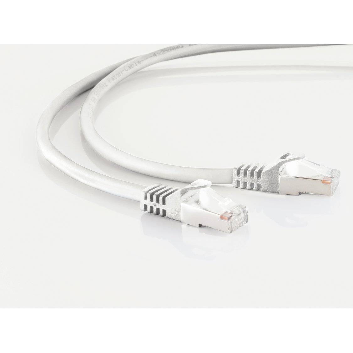 RJ45 Patchkabel m. CAT 7 Rohkabel PIMF weiß 1.5m-1