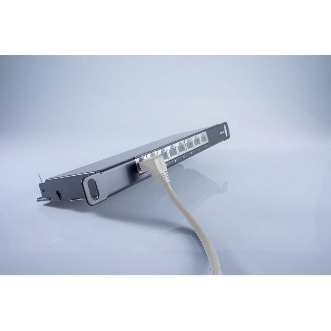 Patchkabel cat 6 S/FTP PIMF Winkel-gerade weiß 2m-1
