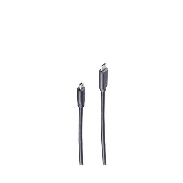 USB Kabel, 3.1 C-Stecker - 2.0 Mini 5p B-St., 1m