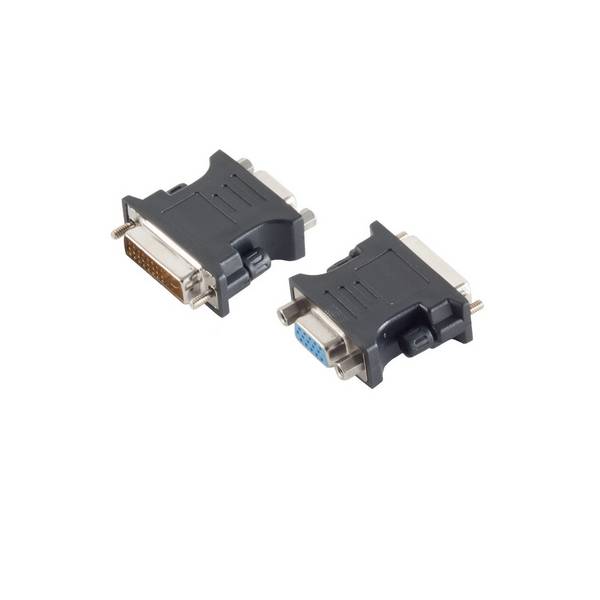 Adapter DVI-D-Stecker 24+1 Dual-Link/VGA-Buchse