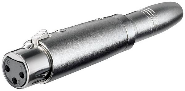 Goobay XLR-Kupplung, 3-polig Metallgehäuse