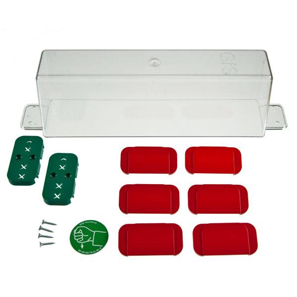 Fluchthaube E - komplett Haube mit Piktogramm, 2 Unterplatten grün-0