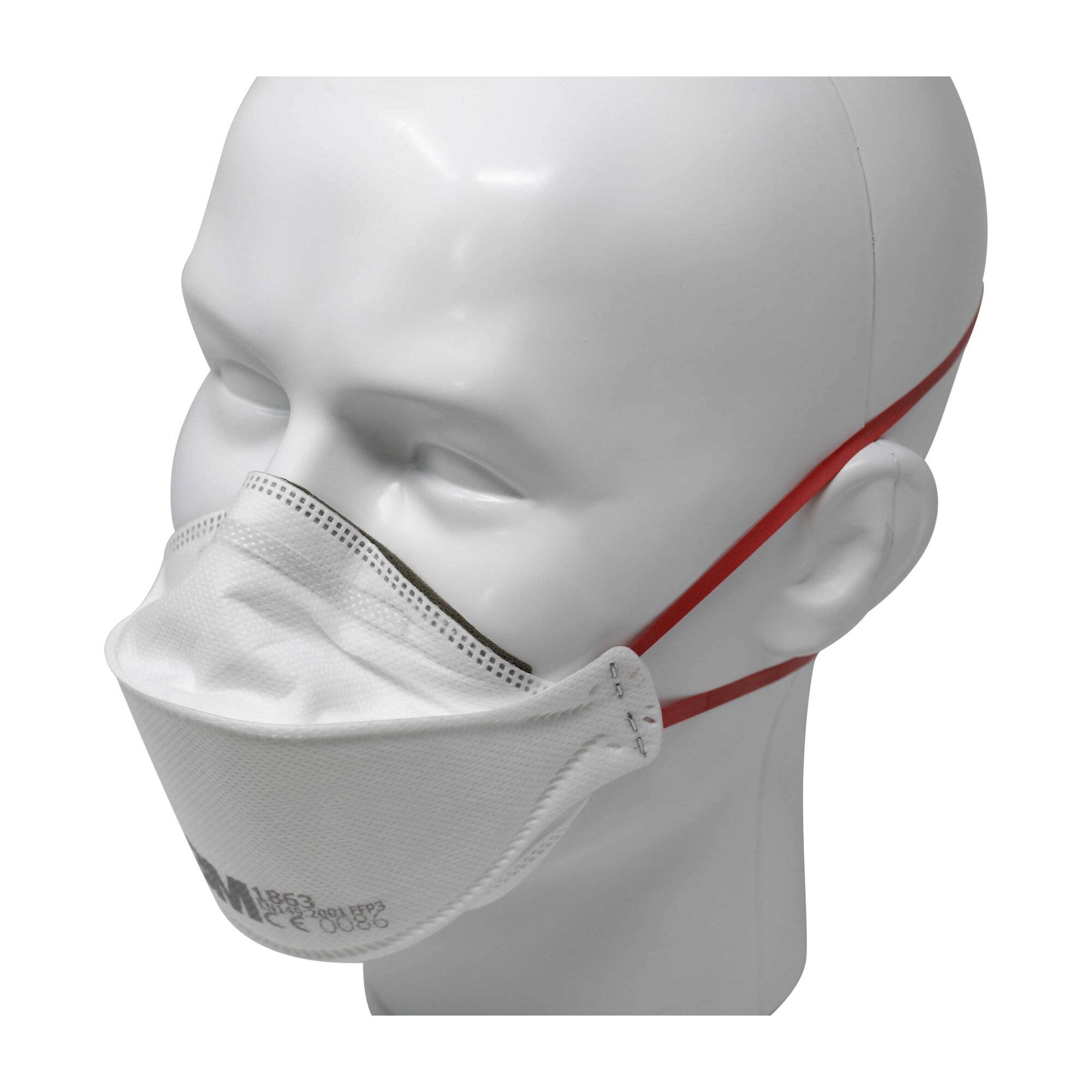 3M Aura 1863 FFP3 Atemschutzmaske NR D Typ IIR EN 14683:2005 Chirurgische Maske-0