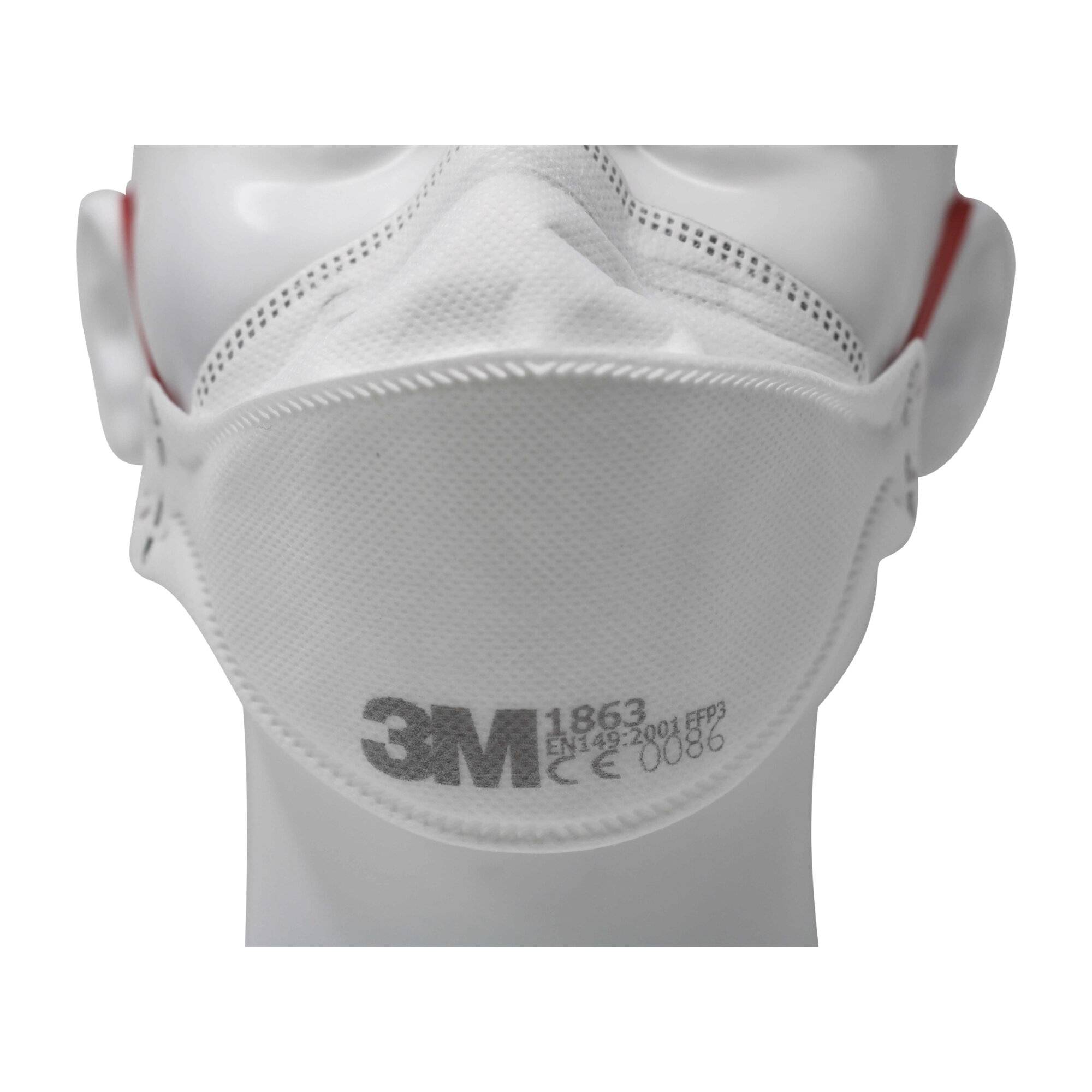 3M Aura 1863 FFP3 Atemschutzmaske NR D Typ IIR EN 14683:2005 Chirurgische Maske-1