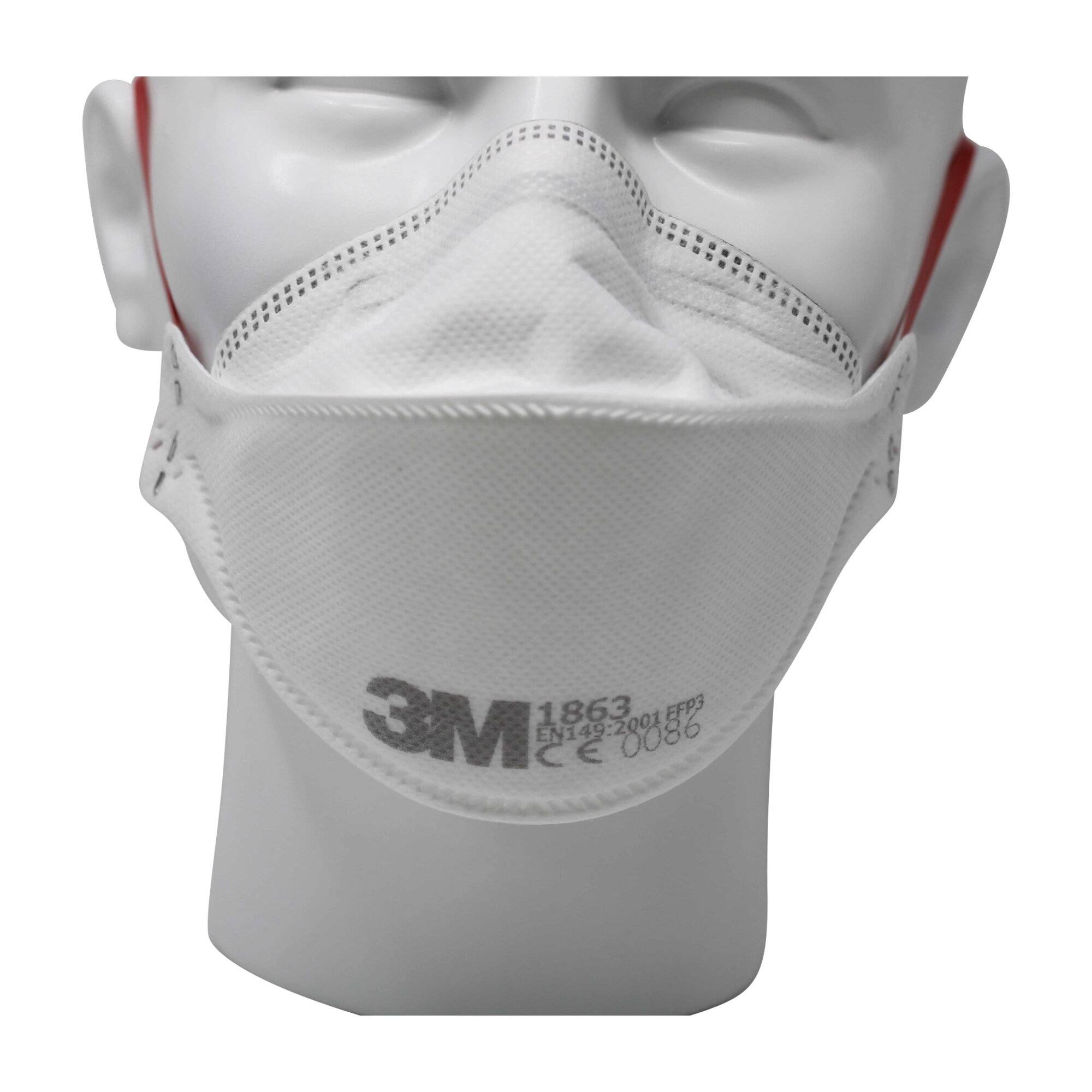 3M Aura 1863 FFP3 Atemschutzmaske NR D Typ IIR EN 14683:2005 Chirurgische Maske-2