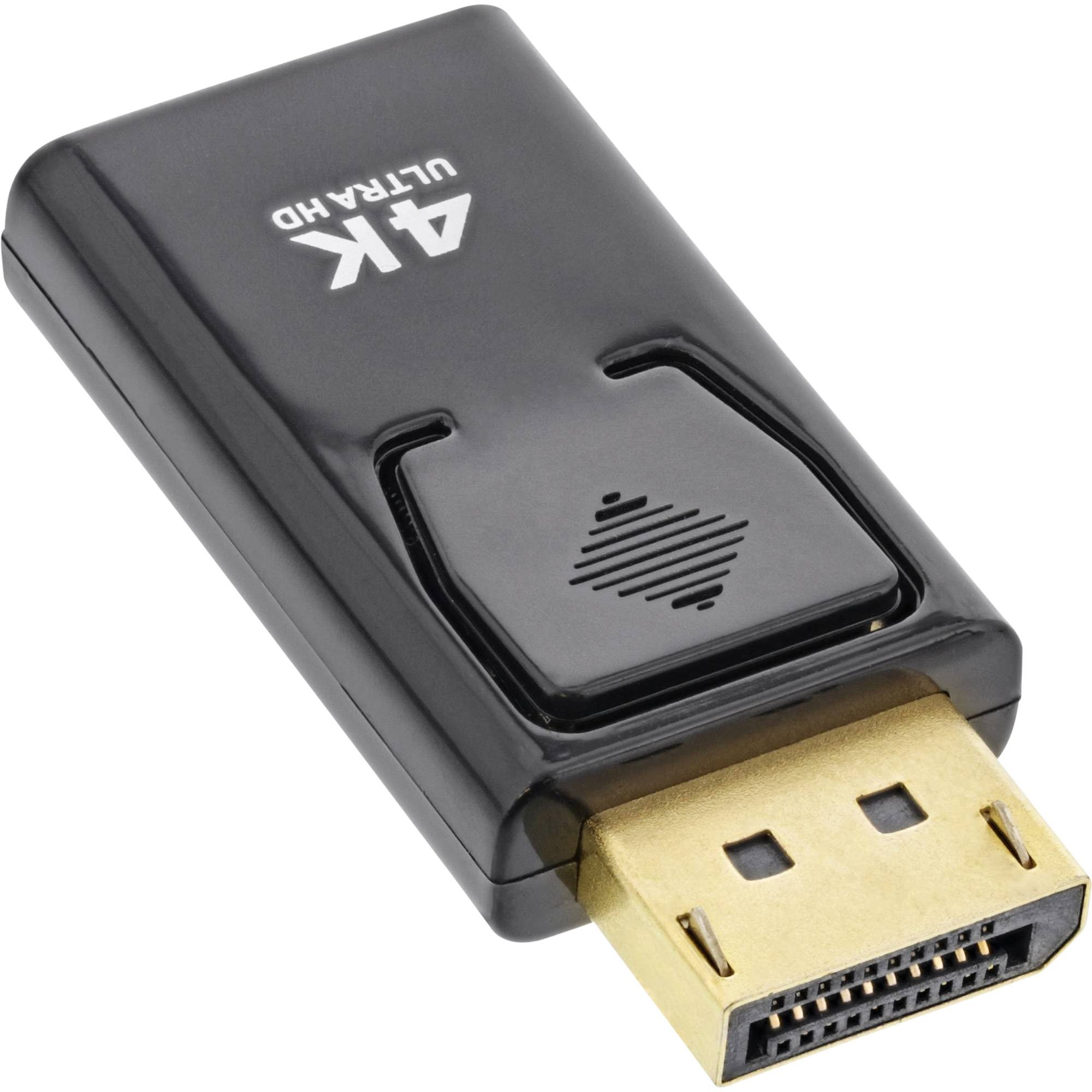 InLine® Konverter DisplayPort Stecker auf HDMI Buchse, 4K/60Hz, mit Audio-1