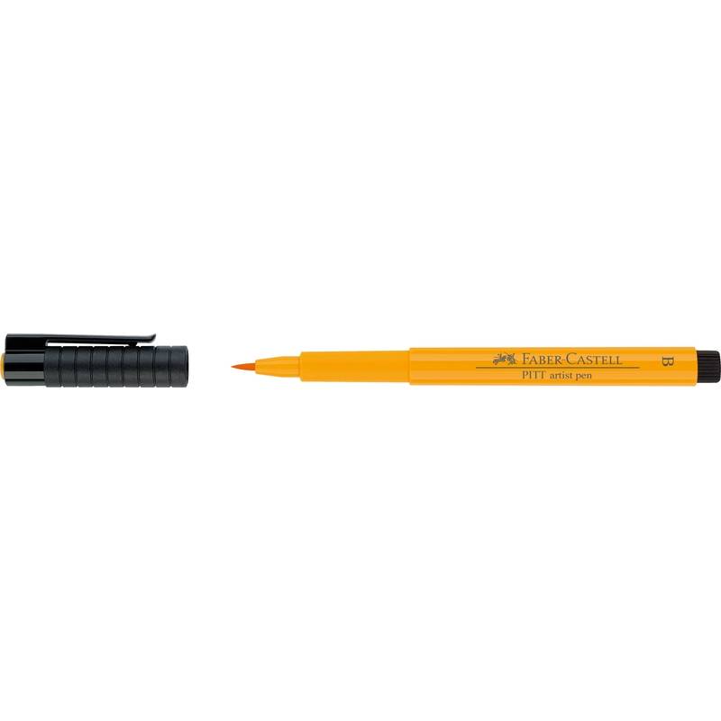 Tuschestift Pitt Artist Pen Spitze: Brush chromgelb dunkel