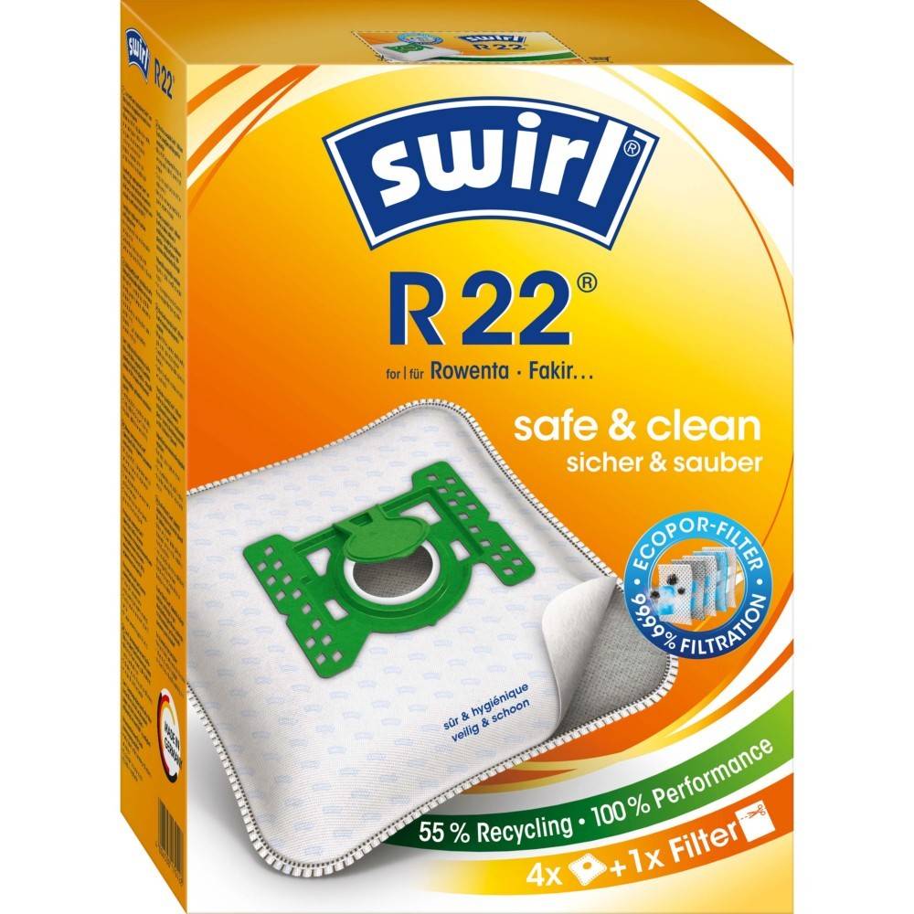 Swirl Staubbeutel R 22(F89) EcoPor VE4-0
