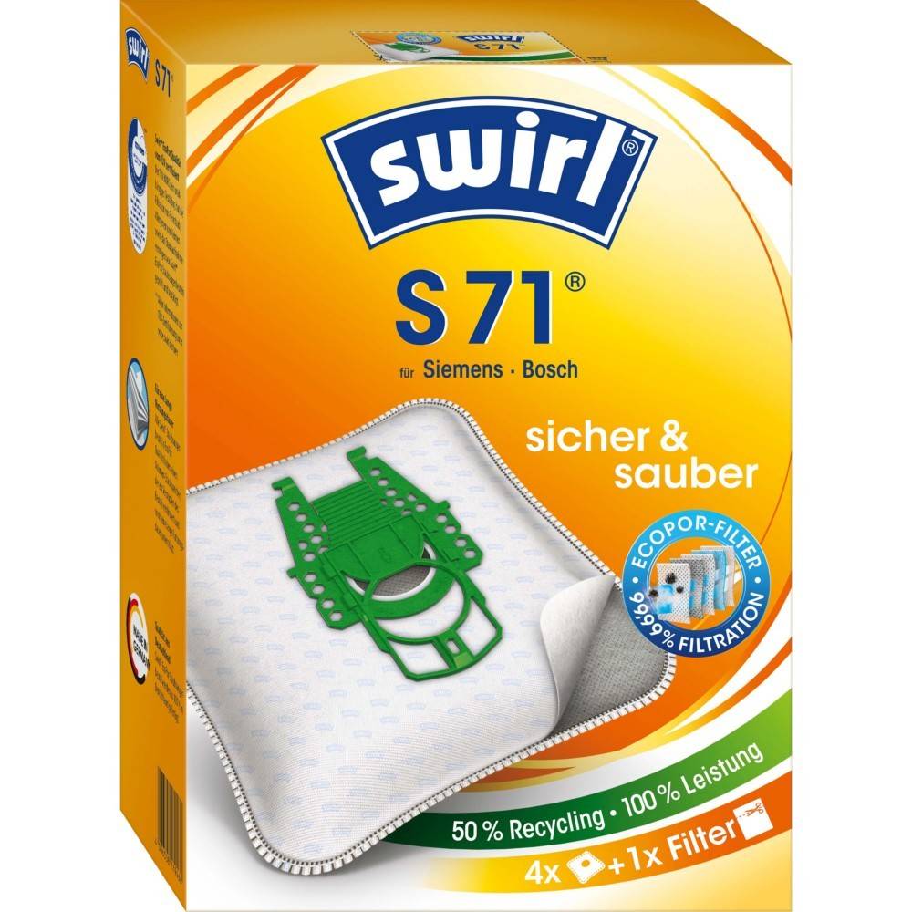 Swirl Staubbeutel S 71 EcoPor VE4-0
