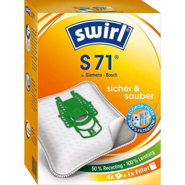 Swirl Staubbeutel S 71 EcoPor VE4