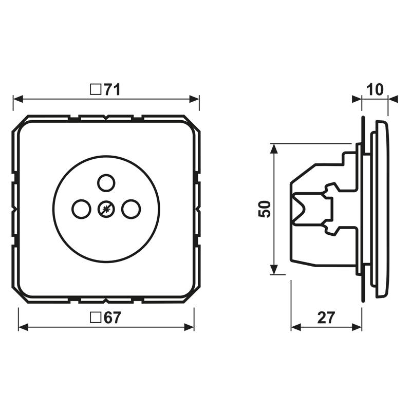 Jung Steckdose CD 1520 FKI-1