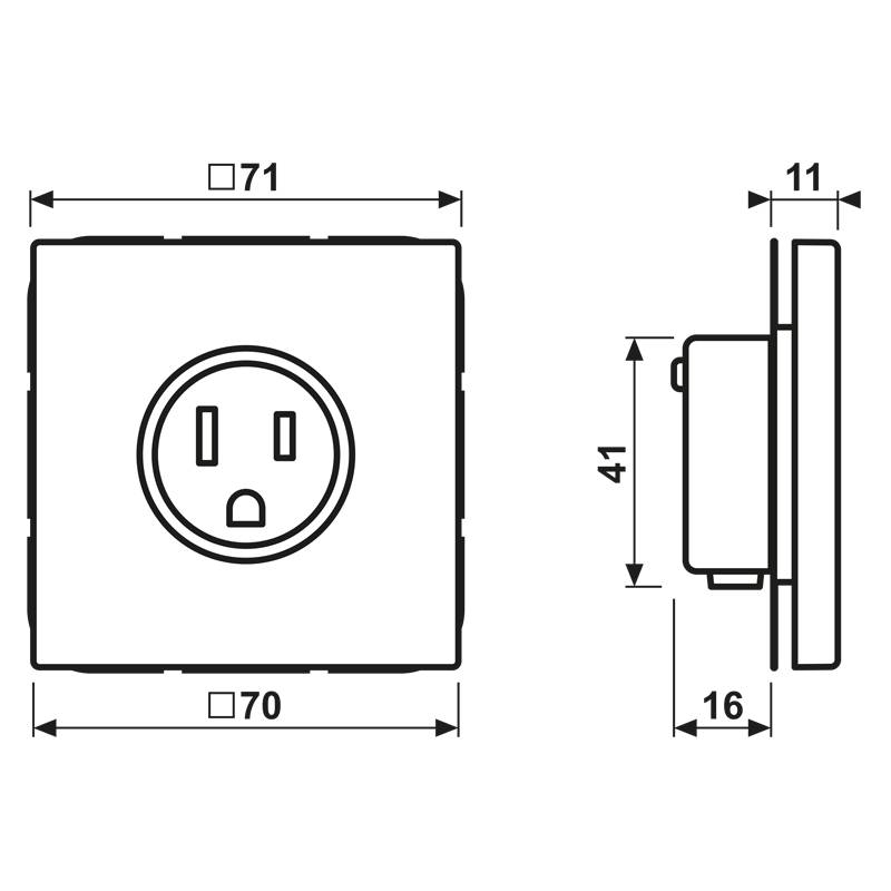 Jung Steckdose US-Norm NEMA ES 2521-15-1