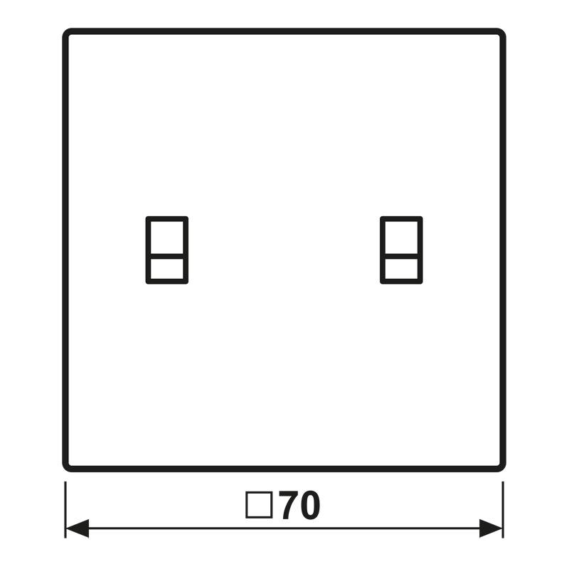 Jung Abdeckung mit Kipphebel GCR 12-5 E 22-1