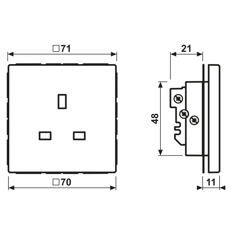 Jung Steckdose LS 3521 WW-2