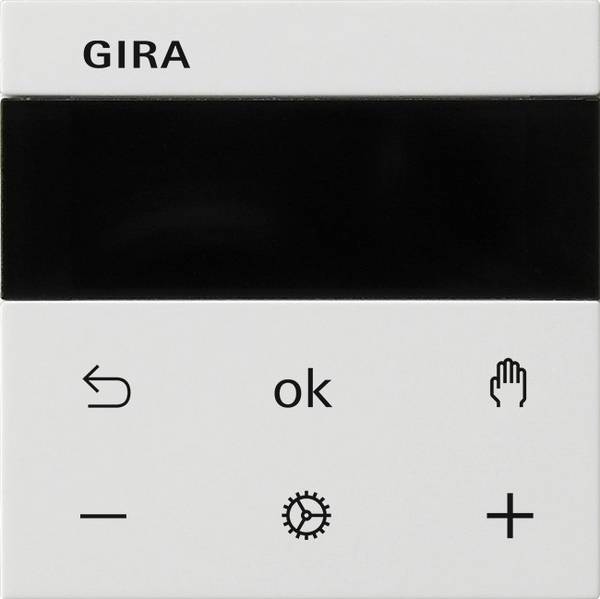 GIRA - Raumtemperaturregler S3000 RTR BT System 55 Reinweiß