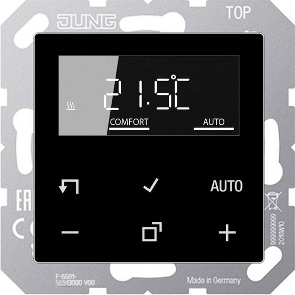 Jung Raumtemperaturregler TRDA1790SW mit Display Standard