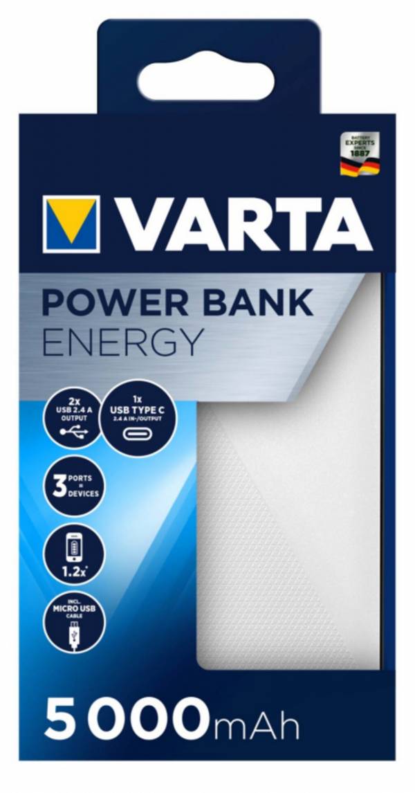 2 Stk. Varta Cons.Varta Portable Power Bank 57975