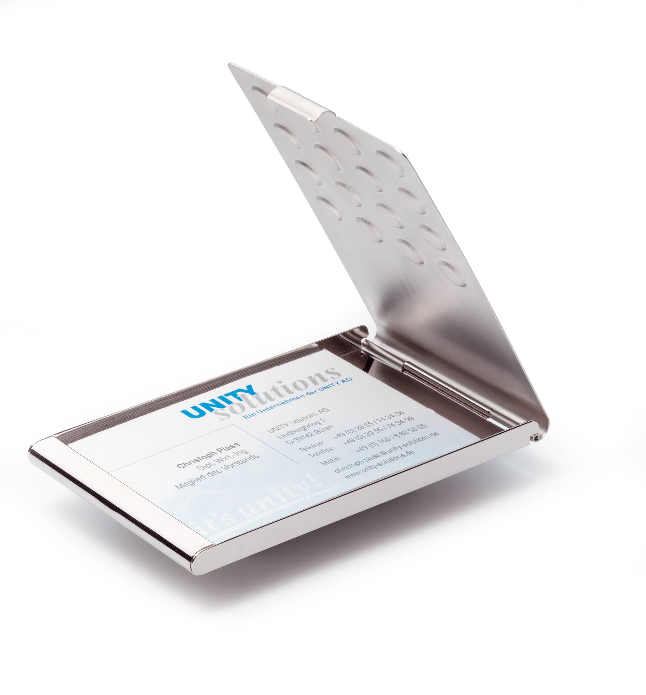 Visitenkartenbox BUSINESS CARD BOX CHROME-2