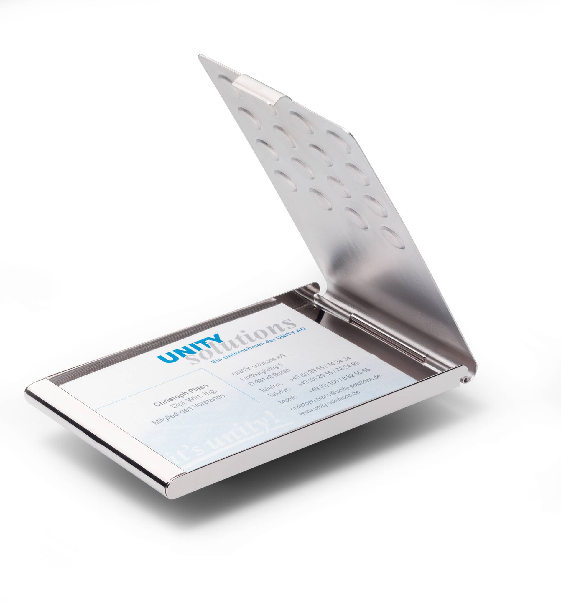 Visitenkartenbox BUSINESS CARD BOX CHROME-4