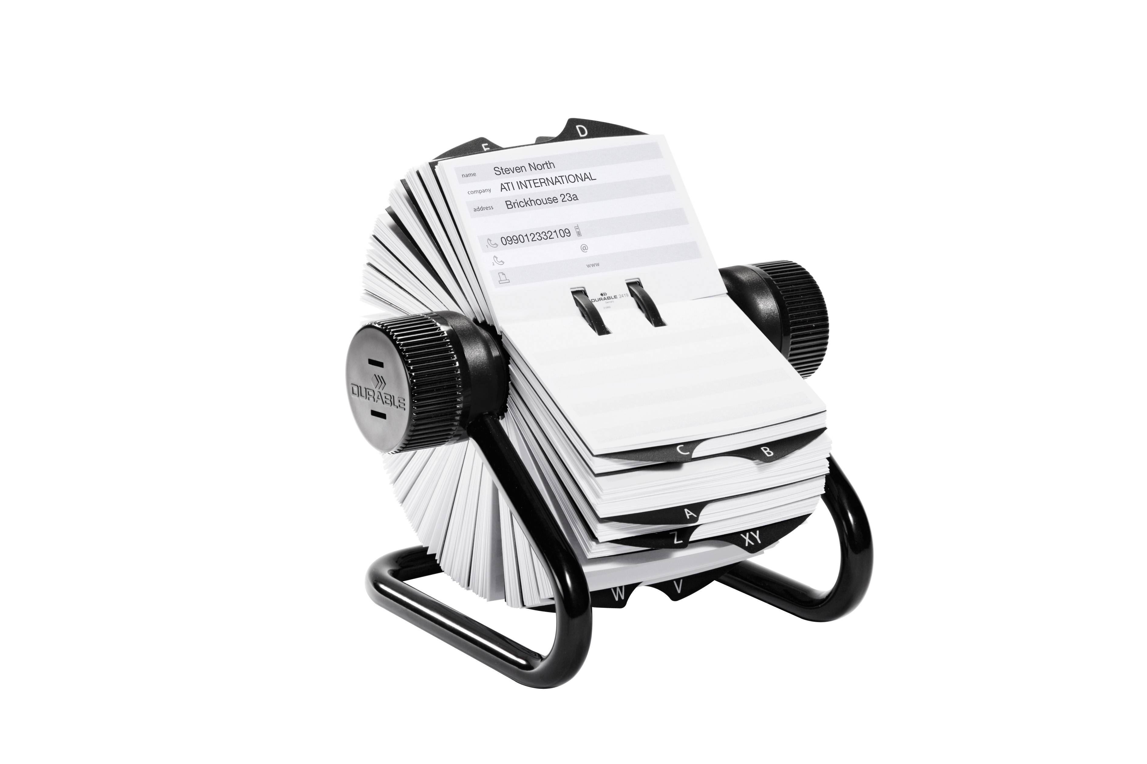 DURABLE TELINDEX - Rotationskartei - 25 Teile-2