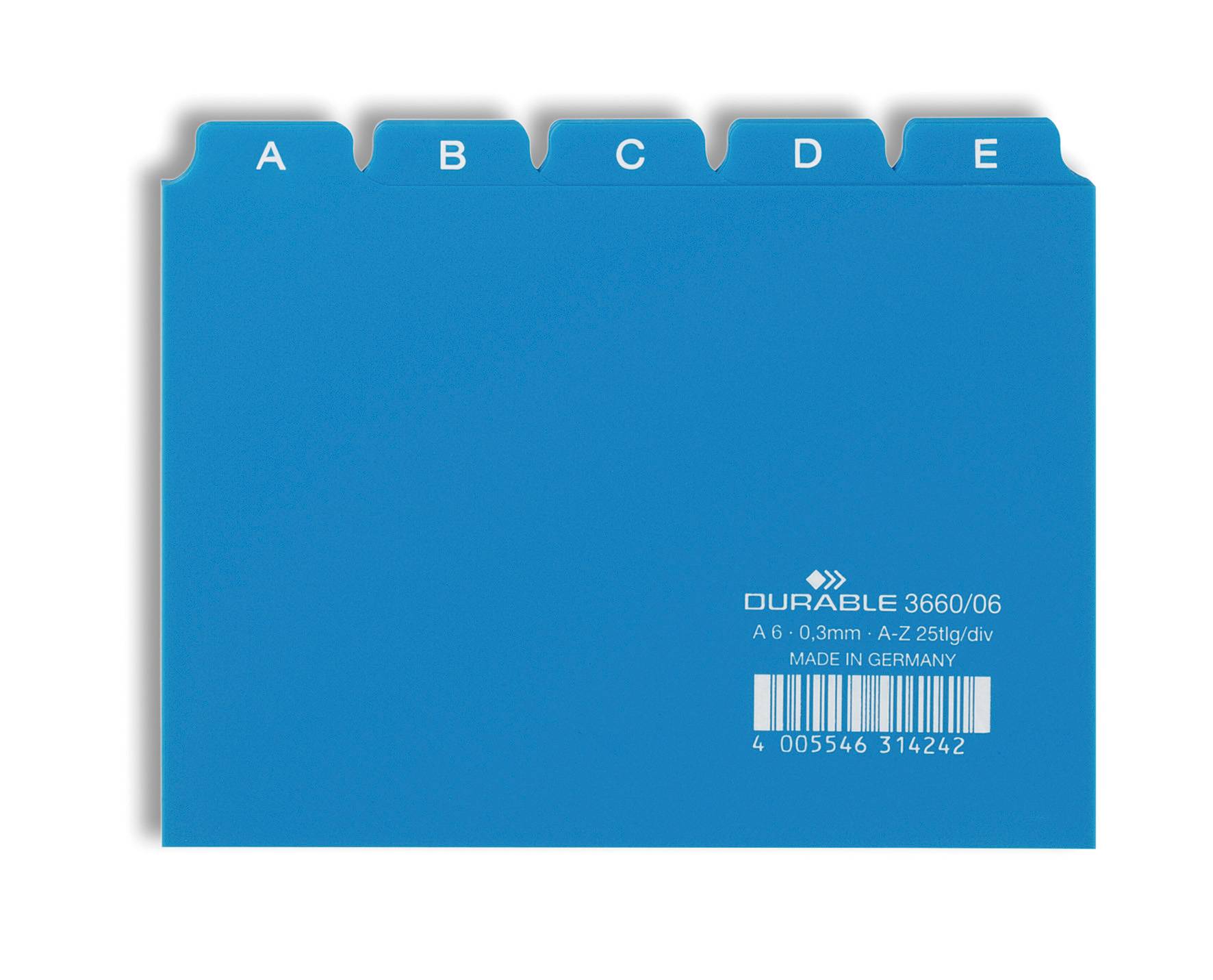 DURABLE - Trennelement - 25 (5 x 5) Teile - vorgedruckt: A-Z-2
